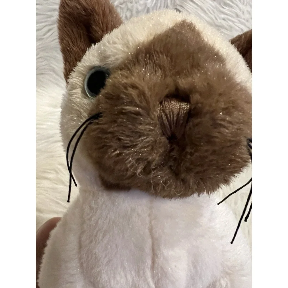 Ganz Webkinz Signature Plush Beige & Brown‎ Stuffed Animal Siamese Cat 8